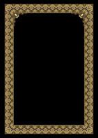 Vintage frame and set boundaries Golden photo frames for pictures border design vector