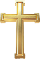 gouden kruis met ingewikkeld ontwerp. png