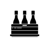 beer pack concept line icon. Simple element illustration. beer pack concept outline symbol design. vector