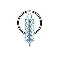 wheat concept line icon. Simple element illustration. wheat concept outline symbol design. vector