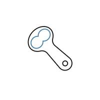 bottle opener concept line icon. Simple element illustration. bottle opener concept outline symbol design. vector