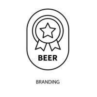 branding pack concept line icon. Simple element illustration. branding pack concept outline symbol design. vector