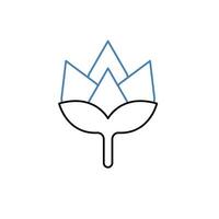 hop concept line icon. Simple element illustration. hop concept outline symbol design. vector