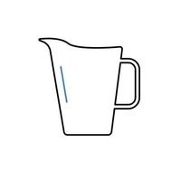 beer pitcher concept line icon. Simple element illustration. beer pitcher concept outline symbol design. vector