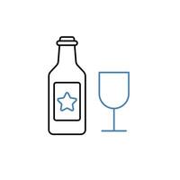 craft beer concept line icon. Simple element illustration. craft beer concept outline symbol design. vector