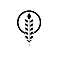 wheat concept line icon. Simple element illustration. wheat concept outline symbol design. vector