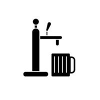 draught beer concept line icon. Simple element illustration. draught beer concept outline symbol design. vector