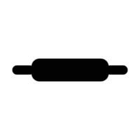 a black and white icon of a rolling pin vector