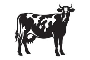 Cow silhouette Art illustration EPS vector