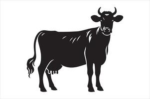 Cow silhouette Art illustration EPS vector