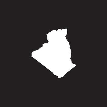 Algeria map icon vector