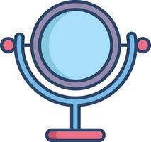 mirror linear color illustration vector