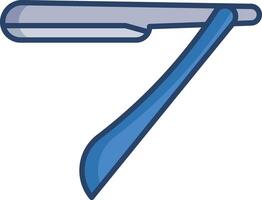 Razor linear color illustration vector