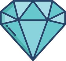 Dimond linear color illustration vector