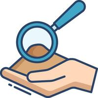 Soil testing linear color illustration vector