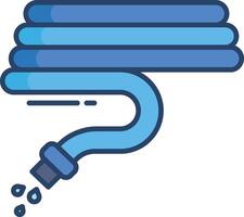 pipe linear color illustration vector