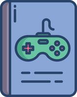 Game Rules book linear color illustration vector