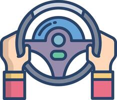 Racing linear color illustration vector