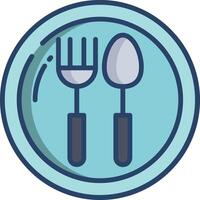 Diet linear color illustration vector