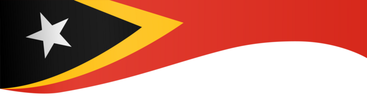 Timor Leste flag wave png