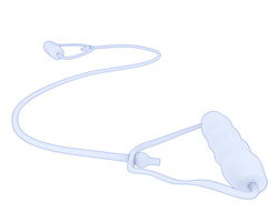 Elastic rope isolated on background. 3d rendering - illustration png
