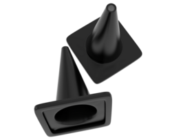 Traffic cone isolated on background. 3d rendering - illustration png