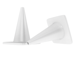 Traffic cone isolated on background. 3d rendering - illustration png