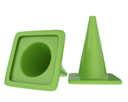 Traffic cone isolated on background. 3d rendering - illustration png