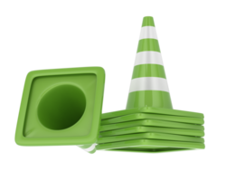 Traffic cone isolated on background. 3d rendering - illustration png
