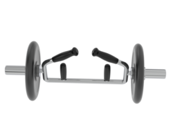 Dumbbell isolated on background. 3d rendering - illustration png