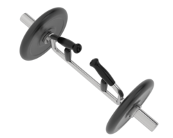 Dumbbell isolated on background. 3d rendering - illustration png
