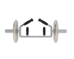 Dumbbell isolated on background. 3d rendering - illustration png