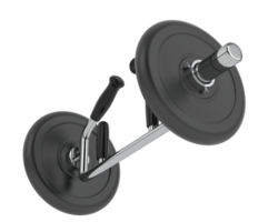 Dumbbell isolated on background. 3d rendering - illustration png