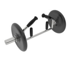 Dumbbell isolated on background. 3d rendering - illustration png
