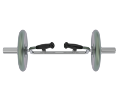Dumbbell isolated on background. 3d rendering - illustration png