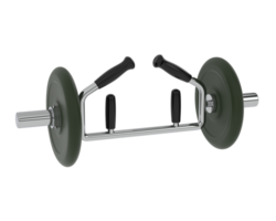 Dumbbell isolated on background. 3d rendering - illustration png