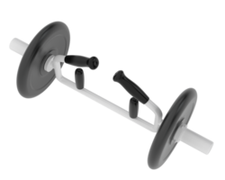 Dumbbell isolated on background. 3d rendering - illustration png