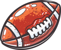 American football ball clipart design illustration png