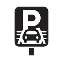 Parking icon. Car Parking Icon. Parking and traffic signs isolated on white background. Map parking pointer. illustration. vector
