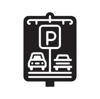 Parking icon. Car Parking Icon. Parking and traffic signs isolated on white background. Map parking pointer. illustration. vector