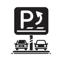 Parking icon. Car Parking Icon. Parking and traffic signs isolated on white background. Map parking pointer. illustration. vector