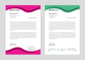 Modern Corporate professional letterhead design template with red and yellow color. Creative abstract business proposal clean letterhead design for your project. newsletter ,corporate resume vector