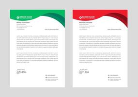 Modern Corporate professional letterhead design template with red and yellow color. Creative abstract business proposal clean letterhead design for your project. newsletter ,corporate resume vector