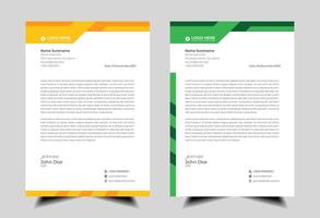 Modern Corporate professional letterhead design template with red and yellow color. Creative abstract business proposal clean letterhead design for your project. newsletter, corporate resume vector