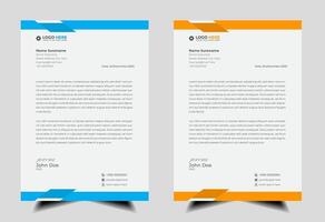 Modern Corporate professional letterhead design template with red and yellow color. Creative abstract business proposal clean letterhead design for your project. newsletter, corporate resume vector