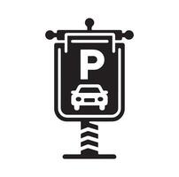 Parking icon. Car Parking Icon. Parking and traffic signs isolated on white background. Map parking pointer. illustration. vector
