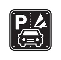 Parking icon. Car Parking Icon. Parking and traffic signs isolated on white background. Map parking pointer. illustration. vector