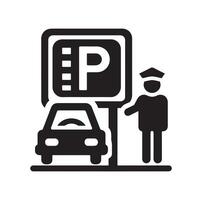 Parking icon. Car Parking Icon. Parking and traffic signs isolated on white background. Map parking pointer. illustration. vector