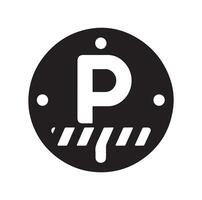 Parking icon. Car Parking Icon. Parking and traffic signs isolated on white background. Map parking pointer. illustration. vector