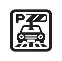 Parking icon. Car Parking Icon. Parking and traffic signs isolated on white background. Map parking pointer. illustration. vector